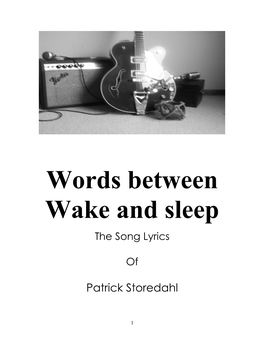 Words Between Wake and Sleep