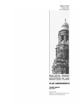 Balboa Park Master Plan Amendment