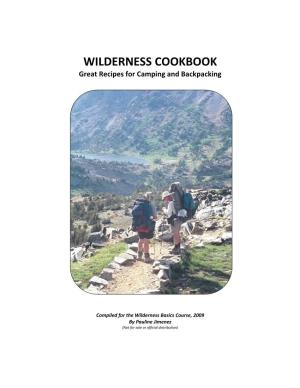 WILDERNESS COOKBOOK Great Recipes for Camping and Backpacking