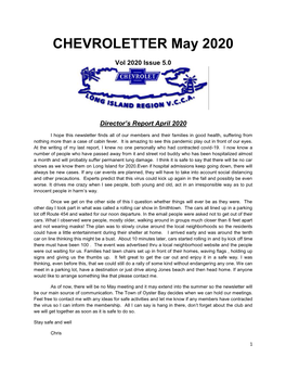 CHEVROLETTER May 2020