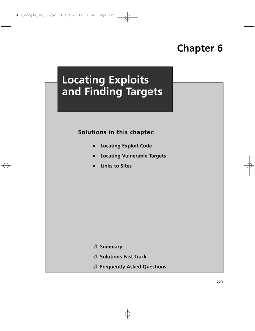 Locating Exploits and Finding Targets