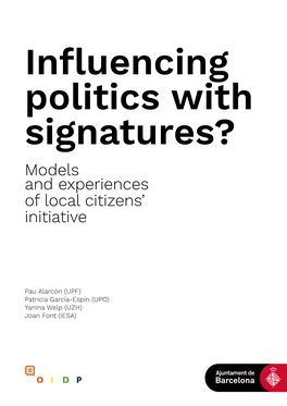Citizen Initiatives: Quasi-Experimental Evidence from Germany”, Public Choice, 162(1-2): 43-56