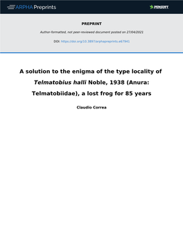 A Solution to the Enigma of the Type Locality Of