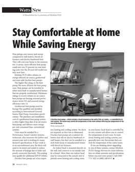 Stay Comfortable at Home While Saving Energy