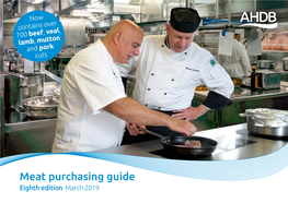 Meat Purchasing Guide Eighth Edition March 2019