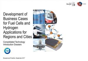 Development of Business Cases for Fuel Cells and Hydrogen Applications for Regions and Cities Consolidated Technology Introduction Dossiers