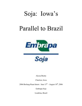 Iowa's Parallel to Brazil