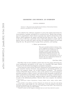 Arxiv:1805.06932V2 [Math.HO] 8 Oct 2018 I Pt Ftedﬁiinlpolm.Mrvr Hr a Surpris Formula a Was Be There Could Morever, Physics Problem)