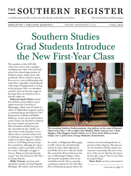Southern Register Fall 2015.Indd