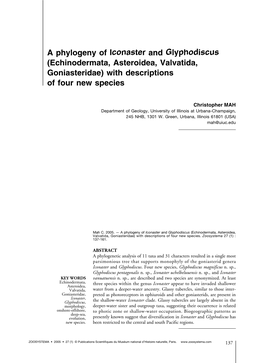 Echinodermata, Asteroidea, Valvatida, Goniasteridae) with Descriptions of Four New Species