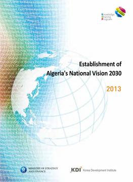 Establishment of Algeria's National Vision 2030 2013