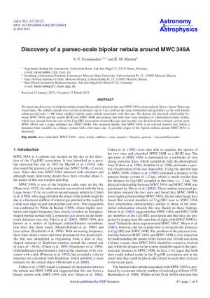 Discovery of a Parsec-Scale Bipolar Nebula Around MWC 349A