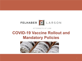 COVID-19 Vaccine Rollout and Mandatory Policies