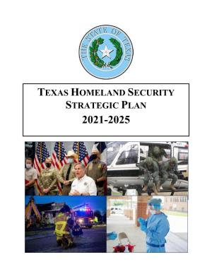 Texas Homeland Security Strategic Plan 2021-2025