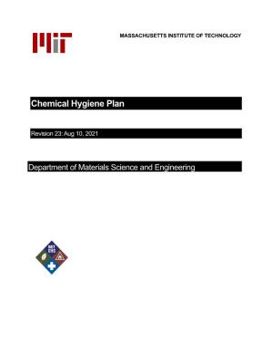 DMSE Chemical Hygiene Plan