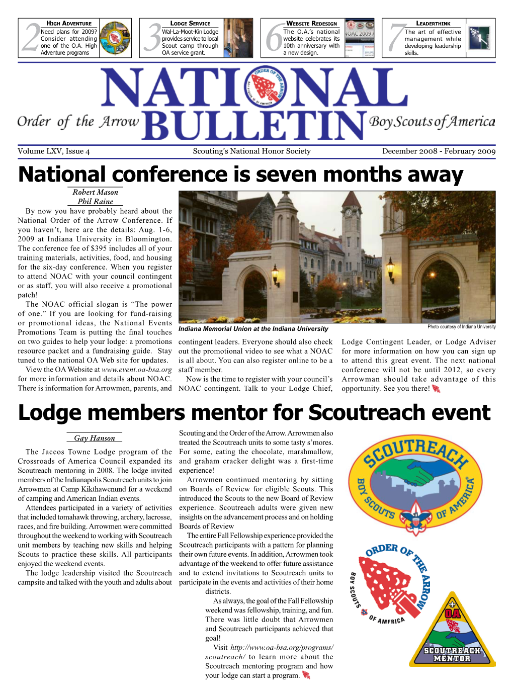 National Conference Is Seven Months Away Lodge Members Mentor For