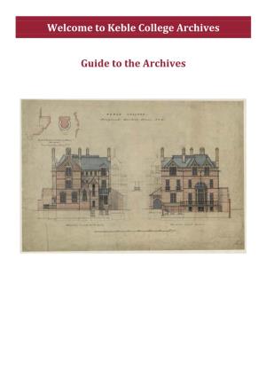 Guide to the Archives (Pdf)