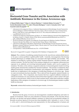 Horizontal Gene Transfer and Its Association with Antibiotic Resistance in the Genus Aeromonas Spp