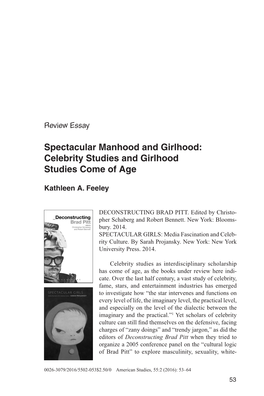 Celebrity Studies and Girlhood Studies Come of Age