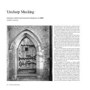 Unsharp Masking