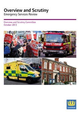 Overview and Scrutiny Emergency Services Review
