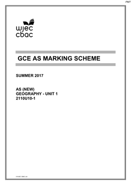 Gce As Marking Scheme