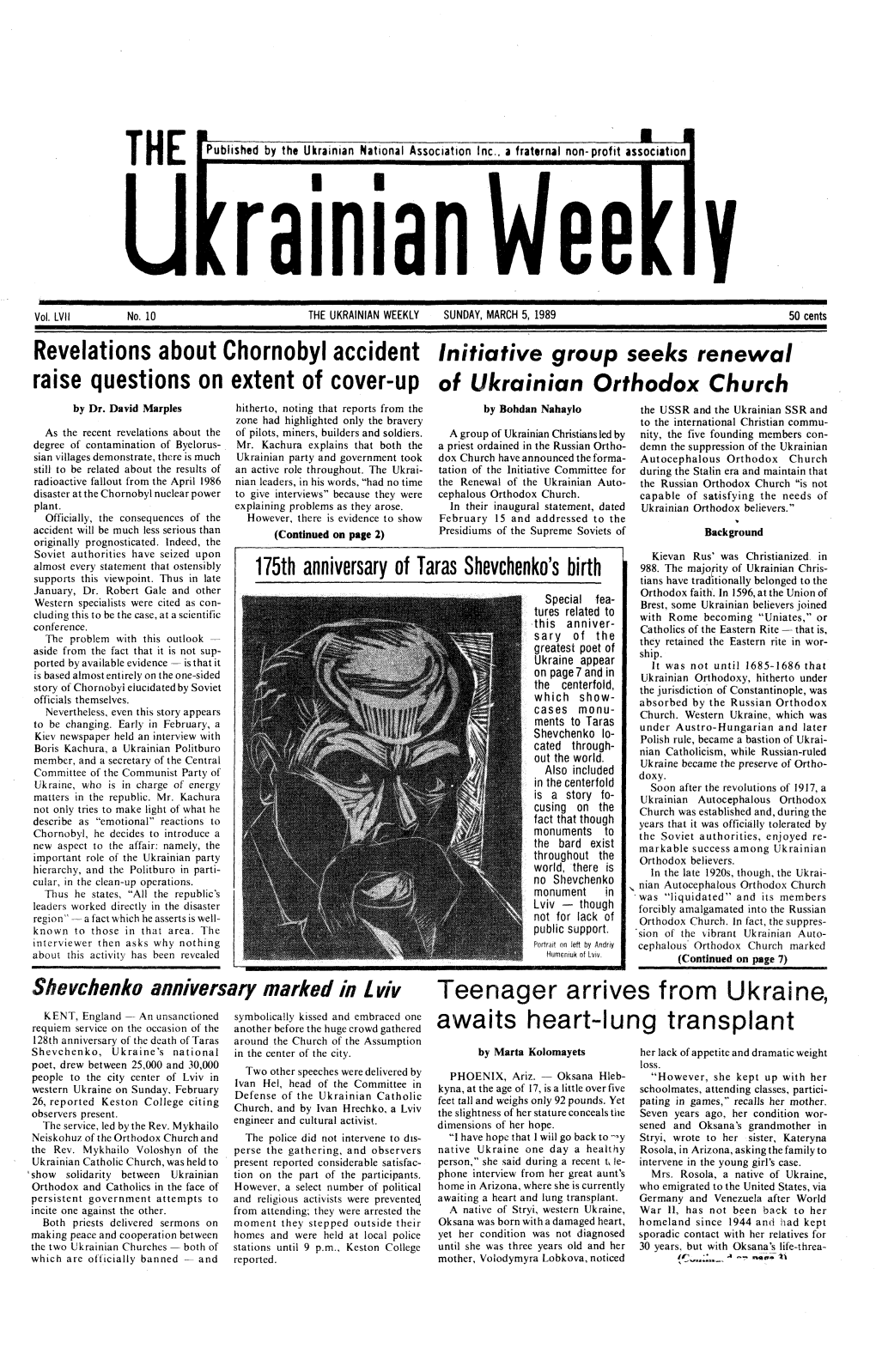 The Ukrainian Weekly 1989