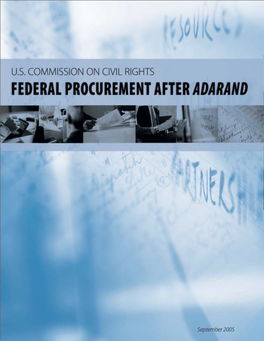 Federal Procurement After Adarand