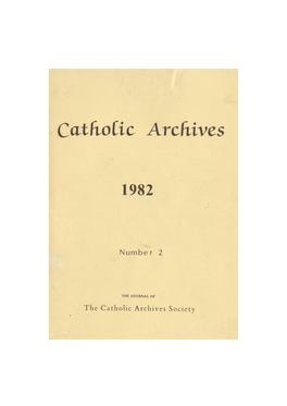 Catholic Archives 1982