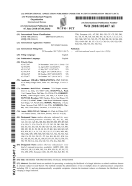 WO 2018/102407 Al 07 June 2018 (07.06.2018) W !P O PCT