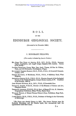 Edinburgh Geological Society