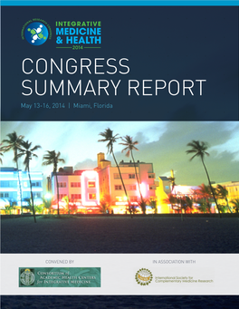 CONGRESS SUMMARY REPORT May 13-16, 2014 | Miami, Florida