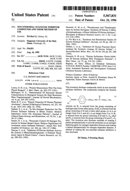 HHHHIIIHIHIIIIUS005567831A United States Patent (19) 11, Patent Number: 5,567,831 Li (45) Date of Patent: Oct