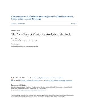 A Rhetorical Analysis of Sherlock Krystal A