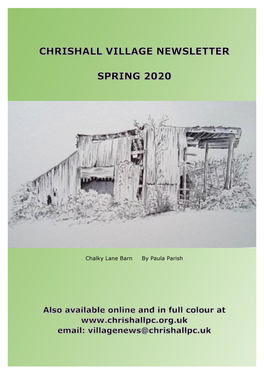 2020 03 Spring Newsletter -2Nd Edition.Docx