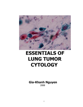 Essentials of Lung Tumor Cytology