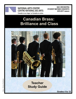 Canadian Brass: Brilliance and Class Table of Contents