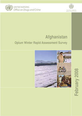 Afghanistan Opium Winter Rapid Assessment Survey