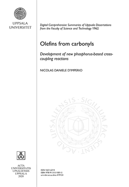 Olefins from Carbonyls
