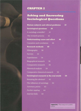 Module 4 Sociological Research
