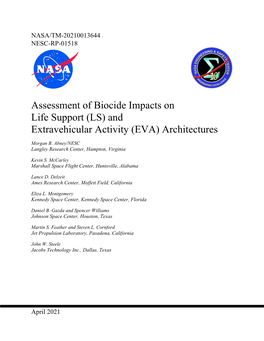 Assessment of Biocide Impacts on Life Support (LS) and Extravehicular Activity (EVA) Architectures