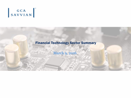 Financial Technology Sector Report