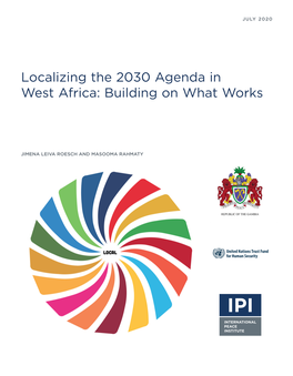 Localizing the 2030 Agenda in West Africa: Building on What Works