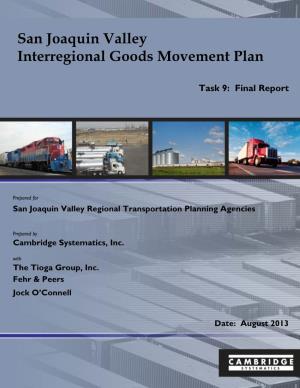 SJV Interregional Goods Movement Study