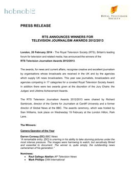 To View the Original Press Release