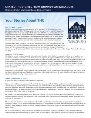 Your Stories About THC