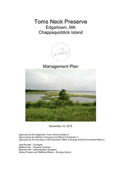 Toms Neck Preserve Edgartown, MA Chappaquiddick Island