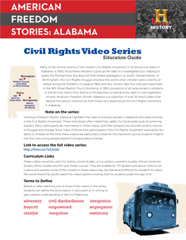American Freedom Stories: Alabama