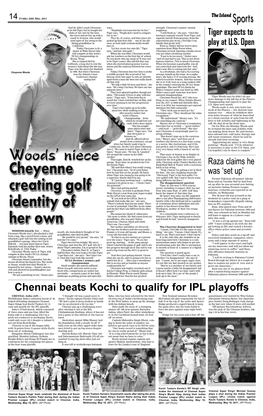 Chennai Beats Kochi to Qualify for IPL Playoffs