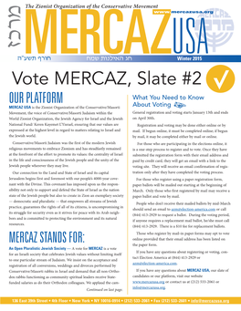Vote MERCAZ, Slate #2